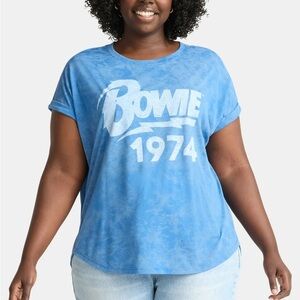 Bowie 1974 Blue Graphic Women's Top